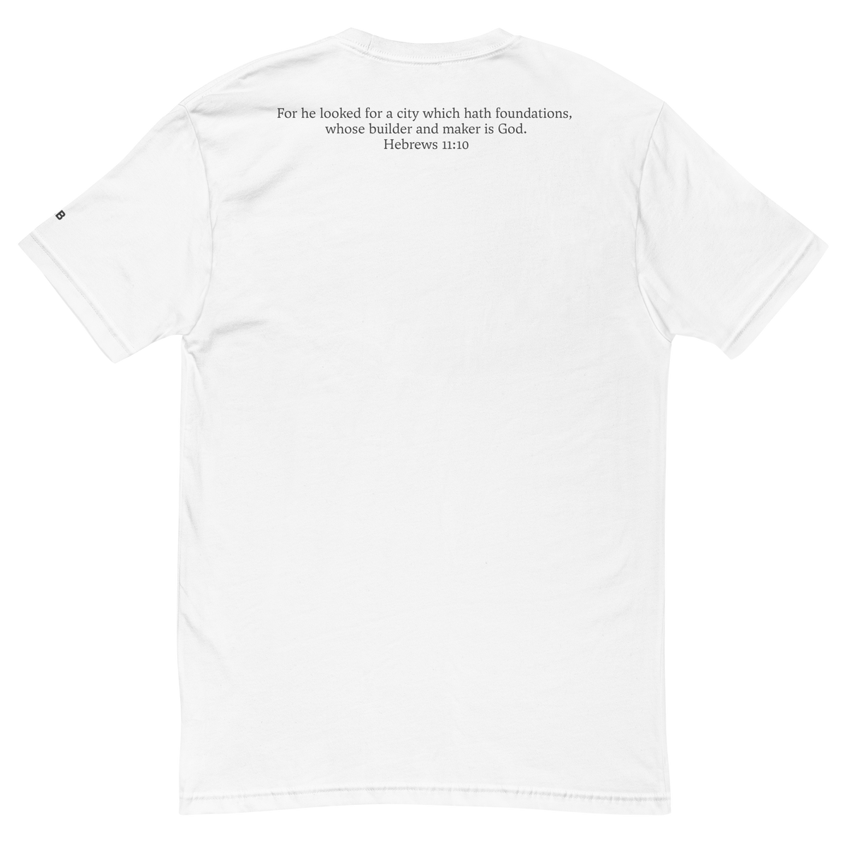 Mens White Sky City - Short Sleeve T-shirt